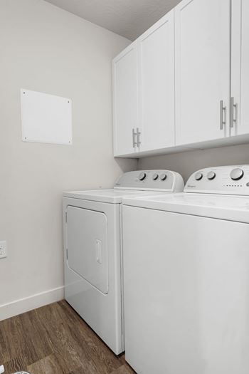 Full sized washer & dryer in unit